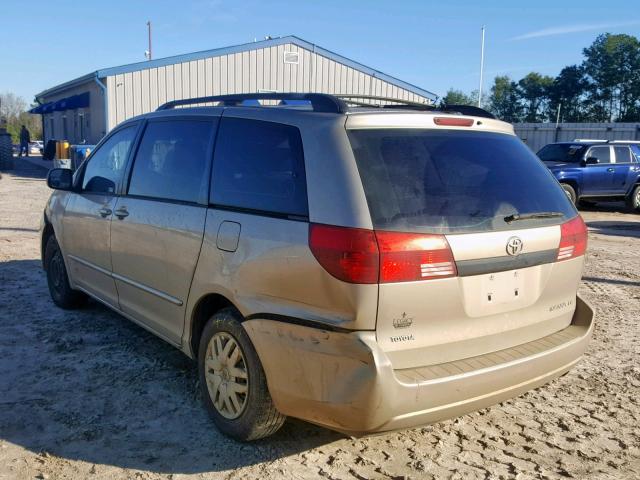 5TDZA23C65S381900 - 2005 TOYOTA SIENNA CE GOLD photo 3