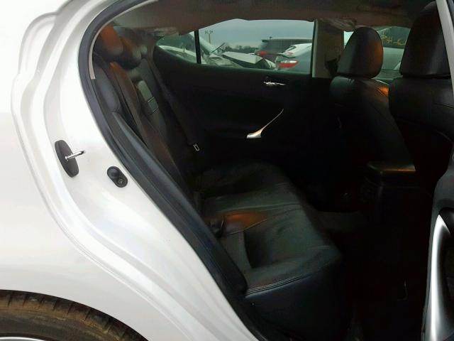 JTHBK262072044391 - 2007 LEXUS IS 250 WHITE photo 6