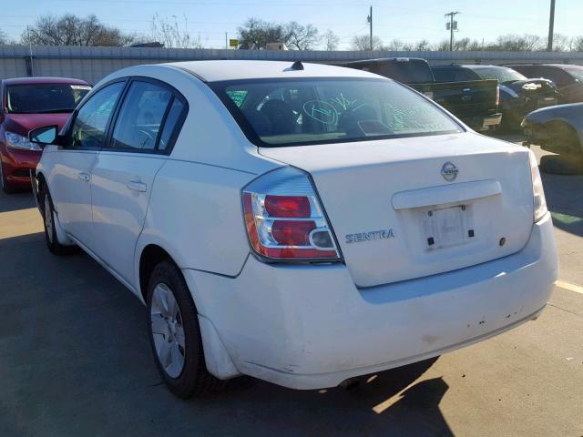 3N1AB61E58L614216 - 2008 NISSAN SENTRA 2.0 WHITE photo 3