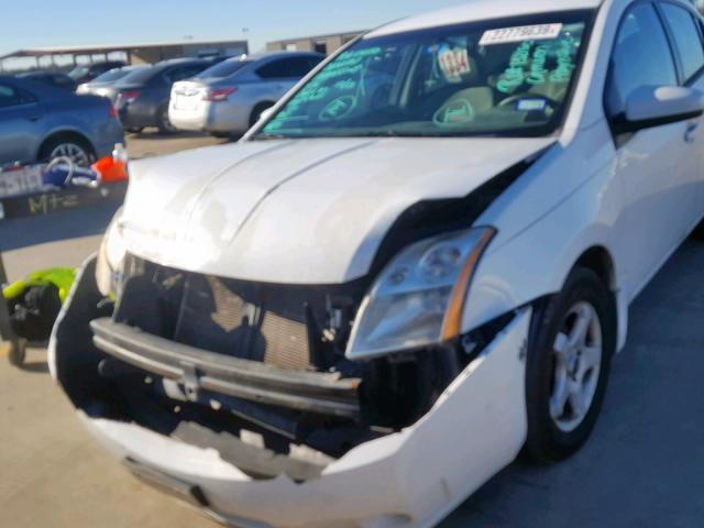 3N1AB61E58L614216 - 2008 NISSAN SENTRA 2.0 WHITE photo 9