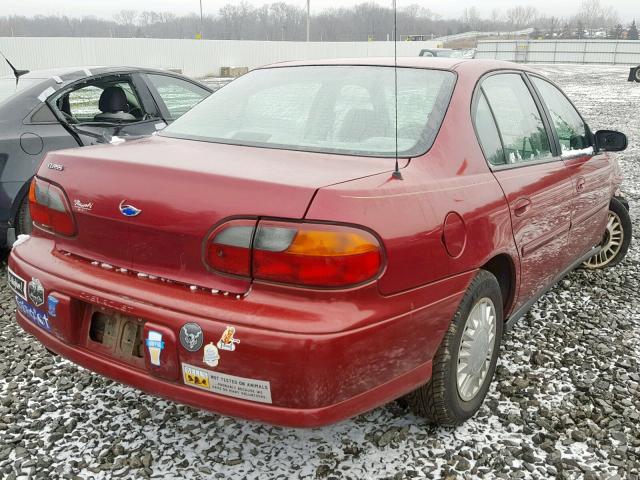 1G1ND52F84M654843 - 2004 CHEVROLET CLASSIC BURGUNDY photo 4