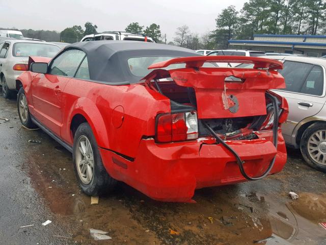 1ZVFT84N065199162 - 2006 FORD MUSTANG RED photo 3