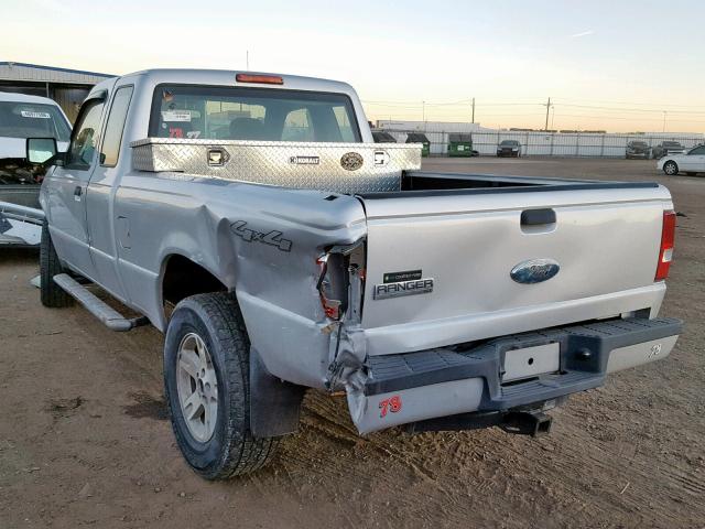 1FTYR15E66PA91388 - 2006 FORD RANGER SUP SILVER photo 3