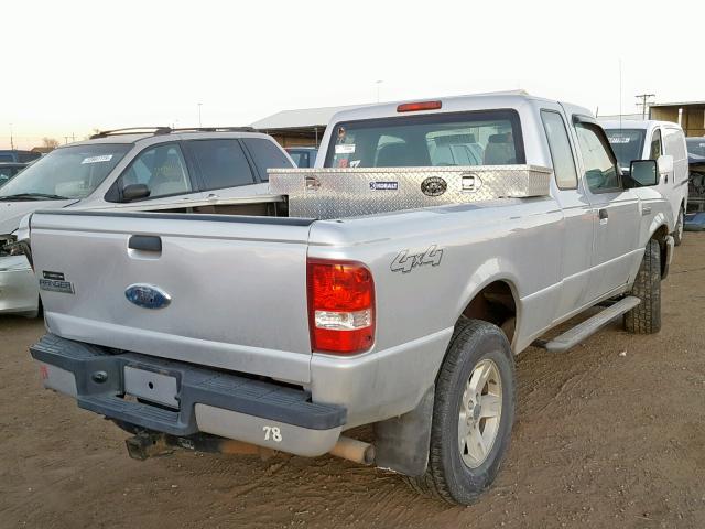 1FTYR15E66PA91388 - 2006 FORD RANGER SUP SILVER photo 4