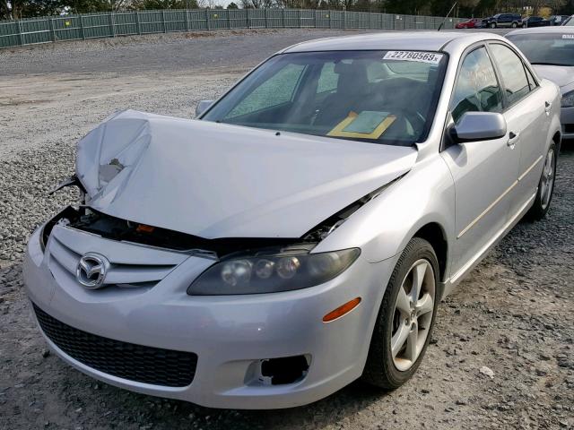 1YVHP80DX75M12272 - 2007 MAZDA 6 S GRAY photo 2