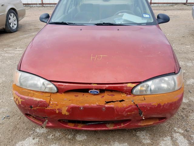 1FALP13PXWW108533 - 1998 FORD ESCORT SE 勃艮第红 照片 7