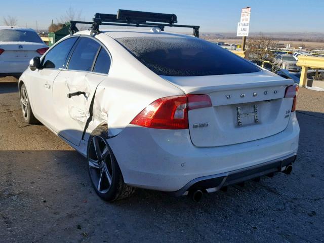 YV1902FHXC2081883 - 2012 VOLVO S60 T6 WHITE photo 3