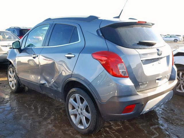 KL4CJCSB4EB627879 - 2014 BUICK ENCORE GRAY photo 3