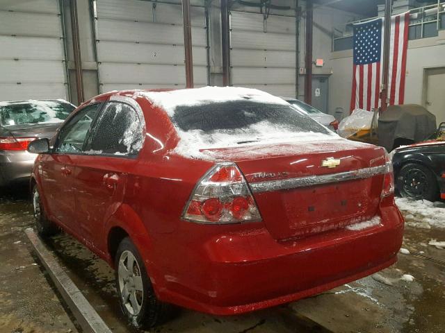 KL1TD56688B103121 - 2008 CHEVROLET AVEO BASE Qırmızı foto 3