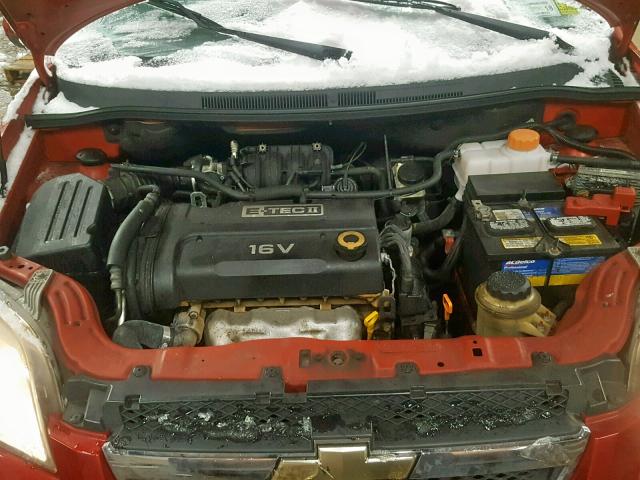 KL1TD56688B103121 - 2008 CHEVROLET AVEO BASE Qırmızı foto 7