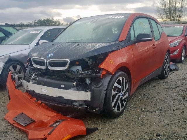 WBY1Z2C50FV555554 - 2015 BMW I3 BEV ORANGE photo 2