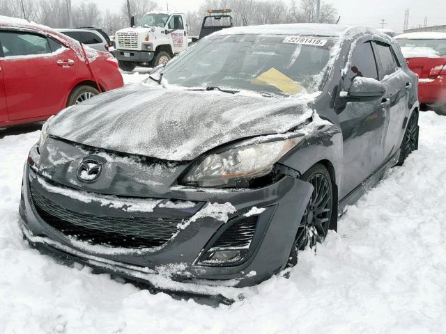 JM1BL1K56B1363916 - 2011 MAZDA 3 S GRAY photo 2