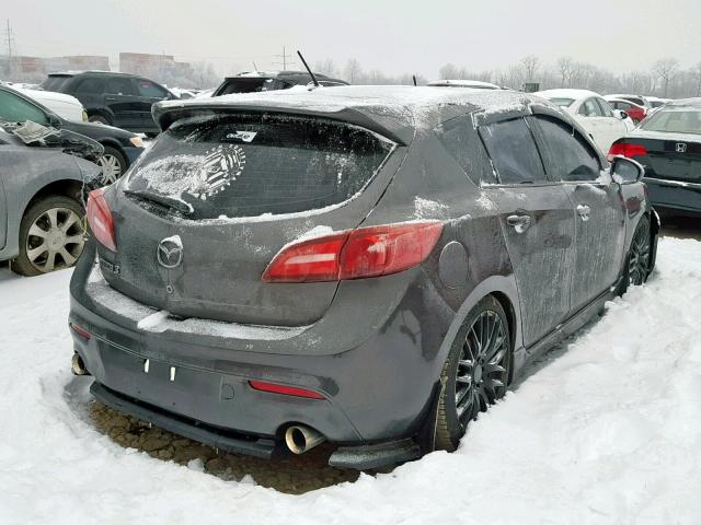 JM1BL1K56B1363916 - 2011 MAZDA 3 S GRAY photo 4