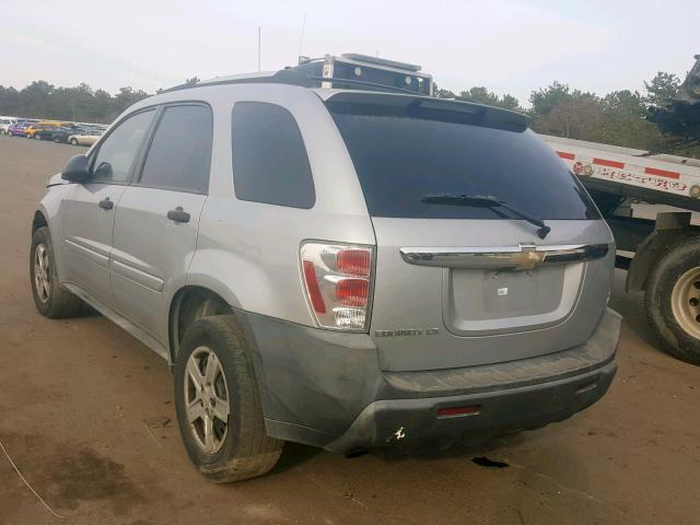 2CNDL13F556026487 - 2005 CHEVROLET EQUINOX LS SILVER photo 3