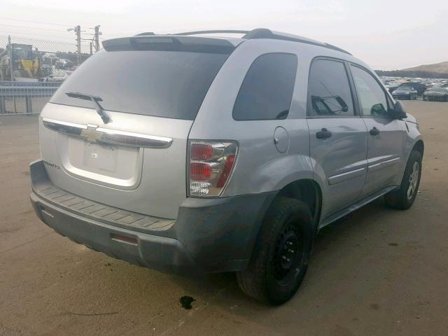 2CNDL13F556026487 - 2005 CHEVROLET EQUINOX LS SILVER photo 4