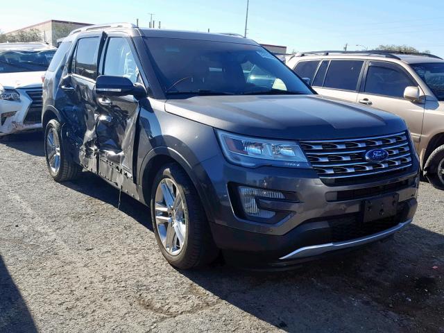 1FM5K7F83GGB52826 - 2016 FORD EXPLORER L BLACK photo 1