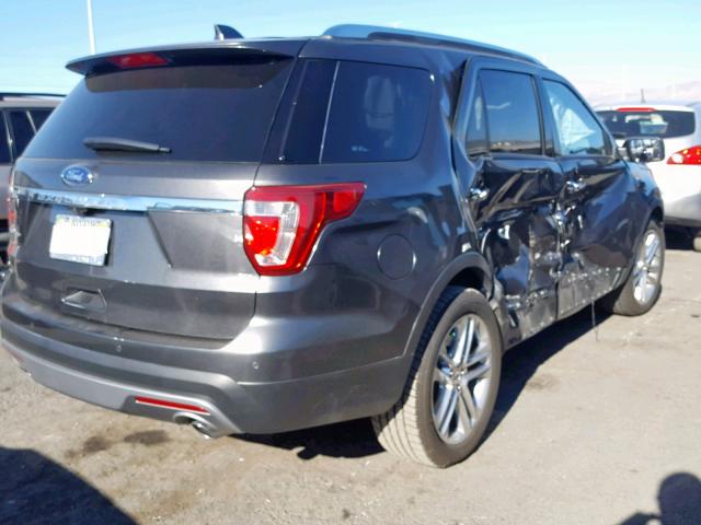 1FM5K7F83GGB52826 - 2016 FORD EXPLORER L BLACK photo 4