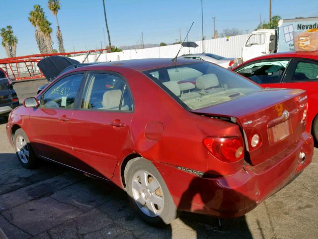 1NXBR32E67Z778729 - 2007 TOYOTA COROLLA CE RED photo 3