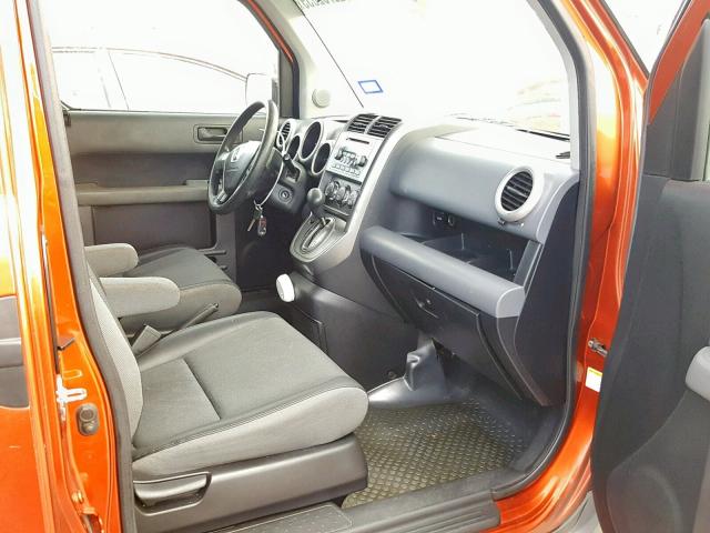 5J6YH18684L000725 - 2004 HONDA ELEMENT EX ORANGE photo 5