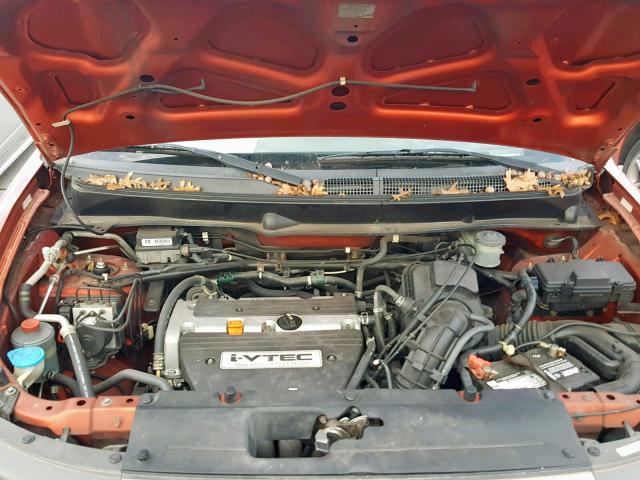 5J6YH18684L000725 - 2004 HONDA ELEMENT EX ORANGE photo 7