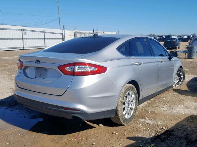 3FA6P0G70GR132541 - 2016 FORD FUSION S SILVER photo 4