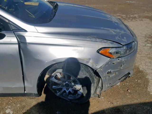 3FA6P0G70GR132541 - 2016 FORD FUSION S SILVER photo 9