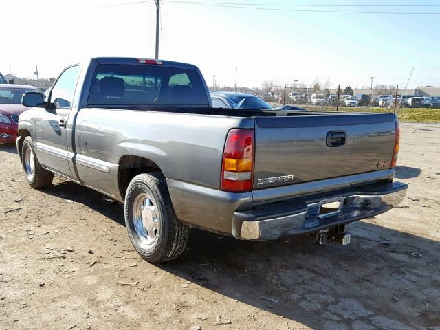 1GTEC14V42Z315004 - 2002 GMC NEW SIERRA GRAY photo 3