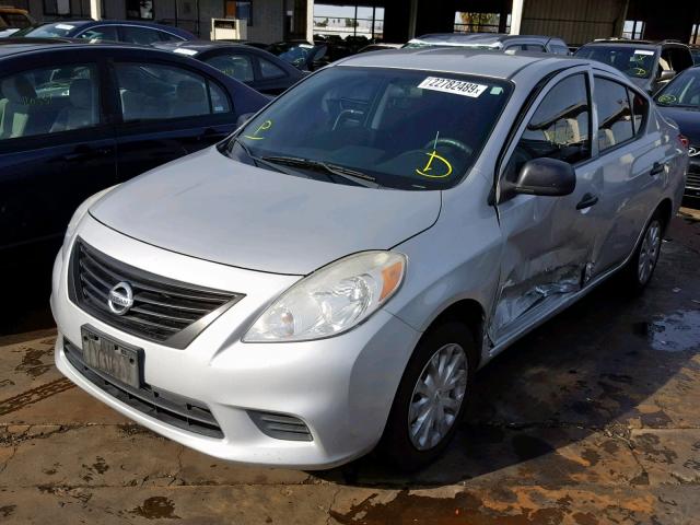 3N1CN7AP4DL828535 - 2013 NISSAN VERSA S GRAY photo 2