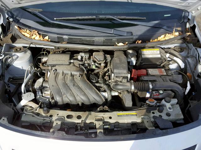 3N1CN7AP4DL828535 - 2013 NISSAN VERSA S GRAY photo 7