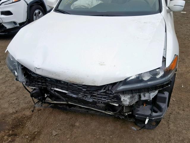 1HGCT1B8XFA001321 - 2015 HONDA ACCORD EXL WHITE photo 7