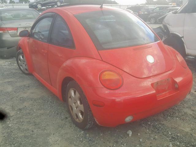 3VWCK21C03M407732 - 2003 VOLKSWAGEN NEW BEETLE Қызыл фото 3