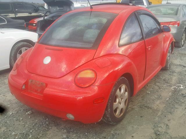 3VWCK21C03M407732 - 2003 VOLKSWAGEN NEW BEETLE Қызыл фото 4