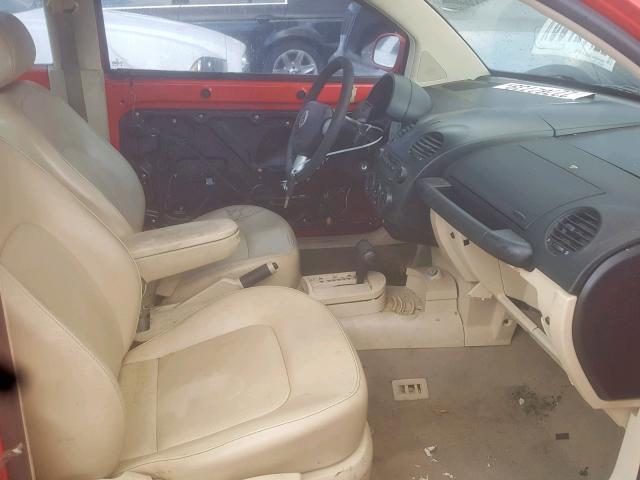 3VWCK21C03M407732 - 2003 VOLKSWAGEN NEW BEETLE Қызыл фото 5