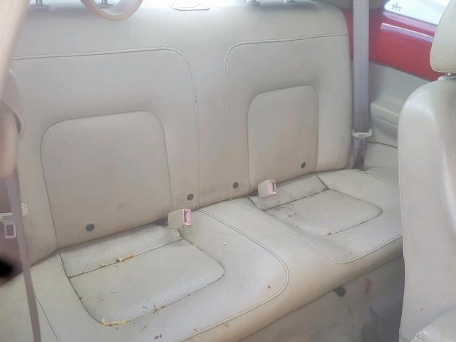 3VWCK21C03M407732 - 2003 VOLKSWAGEN NEW BEETLE Қызыл фото 6