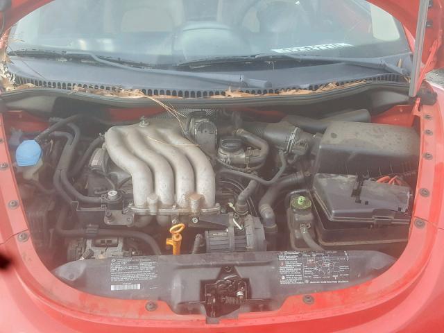 3VWCK21C03M407732 - 2003 VOLKSWAGEN NEW BEETLE Қызыл фото 7