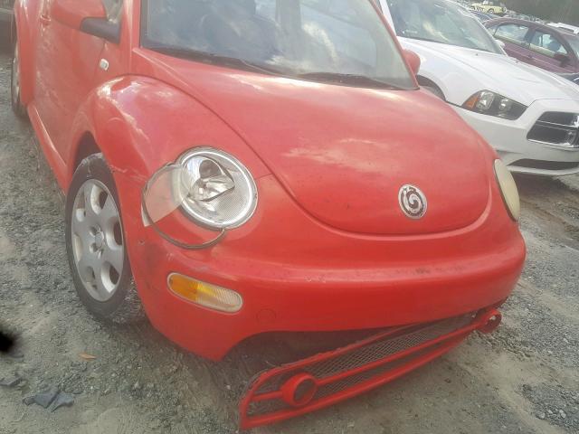 3VWCK21C03M407732 - 2003 VOLKSWAGEN NEW BEETLE Қызыл фото 9
