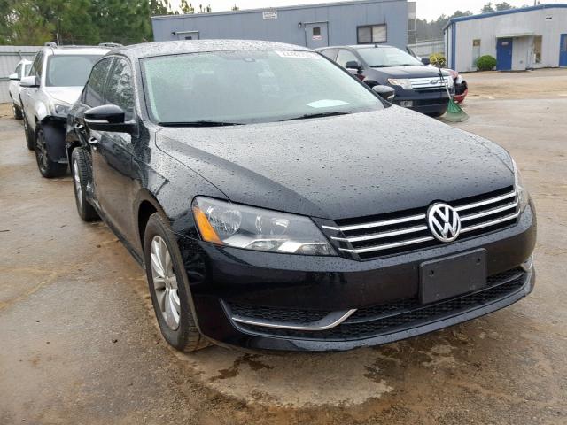 1VWAP7A3XDC085013 - 2013 VOLKSWAGEN PASSAT S BLACK photo 1