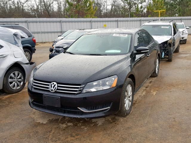 1VWAP7A3XDC085013 - 2013 VOLKSWAGEN PASSAT S BLACK photo 2