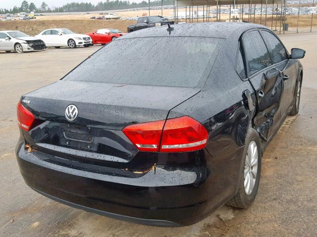 1VWAP7A3XDC085013 - 2013 VOLKSWAGEN PASSAT S BLACK photo 4