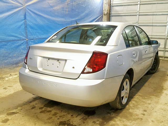 1G8AJ55F07Z180026 - 2007 SATURN ION LEVEL SILVER photo 4