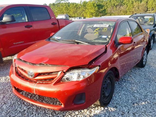 JTDBU4EE4B9161703 - 2011 TOYOTA COROLLA BA RED photo 2