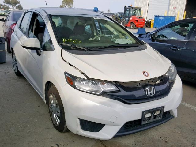 3HGGK5G59FM747806 - 2015 HONDA FIT LX WHITE photo 1