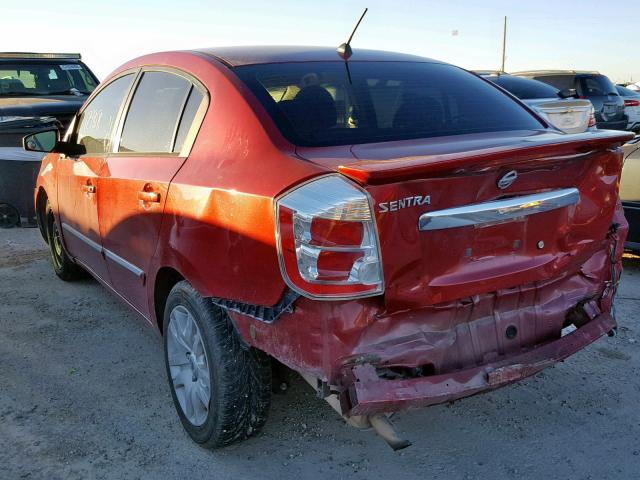 3N1AB6AP6BL687457 - 2011 NISSAN SENTRA 2.0 RED photo 3