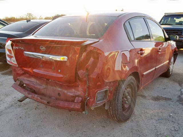 3N1AB6AP6BL687457 - 2011 NISSAN SENTRA 2.0 RED photo 4