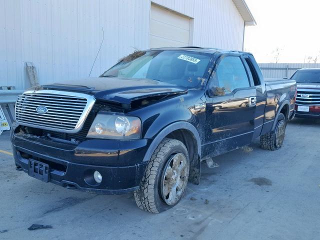 1FTPX14V87FA68494 - 2007 FORD F150 BLACK photo 2