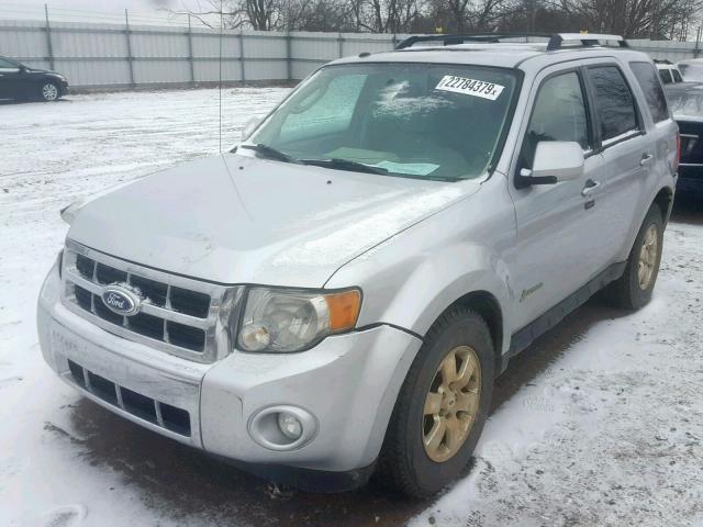 1FMCU5K37BKC50800 - 2011 FORD ESCAPE HYB SILVER photo 2