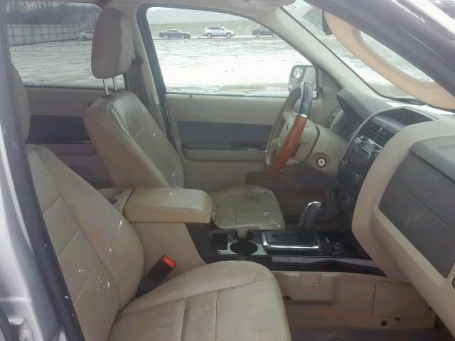 1FMCU5K37BKC50800 - 2011 FORD ESCAPE HYB SILVER photo 5