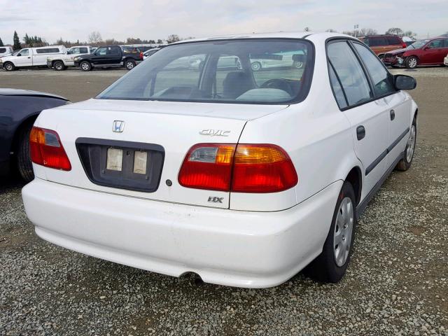 2HGEJ6627XH501134 - 1999 HONDA CIVIC DX WHITE photo 4