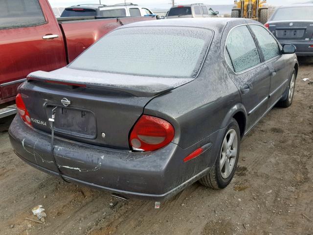 JN1CA31A51T104005 - 2001 NISSAN MAXIMA GXE GRAY photo 4