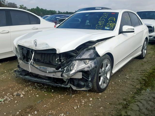 WDDHF5KB1DA715954 - 2013 MERCEDES-BENZ E 350 WHITE photo 2